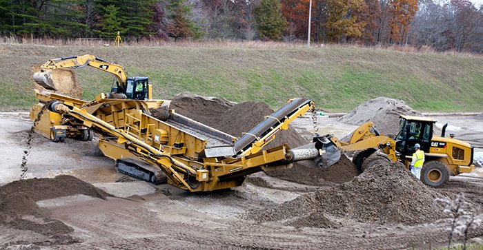 Soil remediation at former outdoor firing range